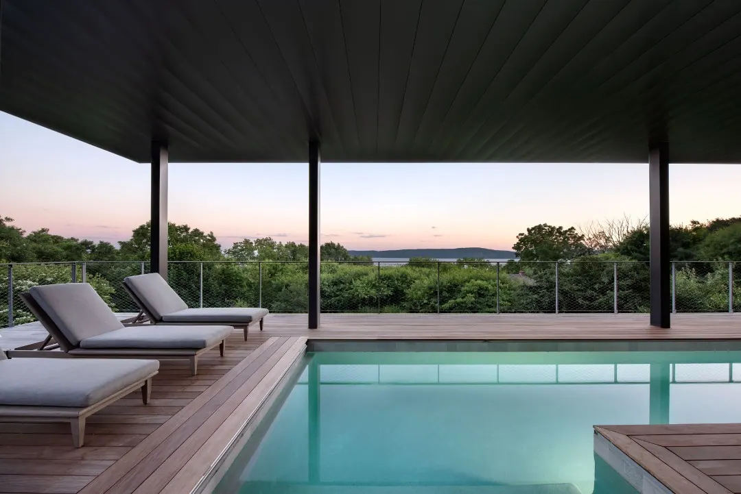 Hudson River House pool terrace